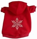 Snowflake Dog Hoodie Hooded Sweatshirt Size XS
