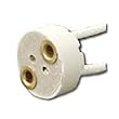 Ceramic Multi-Base Bi-Pin Circular Socket / Socket For Use With Bi-Pin Light Bulbs