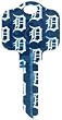 Detroit Tigers Kwikset KW1 House Key