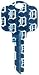 Detroit Tigers Kwikset KW1 House Key