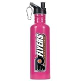 NHL 26oz Stainless Steel Water Bottle in Pink Team: Flyers