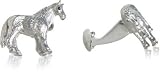 Horse Cufflinks with Swarovski Eyes