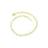 14K Yellow Gold Textured Charm Bracelet