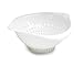 Preserve, White Large Colander Made from Recycled Plastic, 3.5 Quart Capacity, 44110
