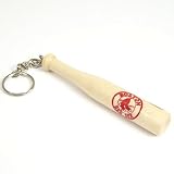 BOSTON RED SOX MINI WOOD BASEBALL BAT KEYCHAIN