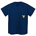 West Virginia University WVU Logo Mountaineers Logo Scrub Top Shirt -Size SM- Officia...