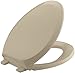 KOHLER K-4713-33 French Curve Quiet-Close with Grip-Tight Bumpers Elongated Toilet Seat, Mexican Sand