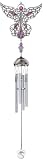Wind Chime Pewter And Gem Angel Hanging Garden Decoration Collection