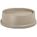 Rubbermaid Commercial HIPS Untouchable Trash Can Swing Top, Round, 5" Height, Beige