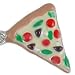 Yummy Slice of Pizza 925 Sterling Silver and Enamel Traditional Charm