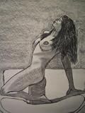 Aahh, Drawing by Albert Sands, Original