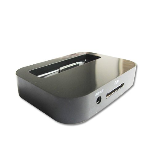 DC Dock Cradle For Apple iPhone 3GS 4 4G 4S Docking Station(Black)