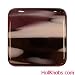 Hot Knobs Cabinet Knob, 1 1/2''. Glass knob handcrafted in Portland, Oregon. Due to use of natural materials, slight variations in color and size may occur. Choice of White/Grape/Plum Transparent with Aluminum Post, White/Grape/Plum Transparent with Black Post