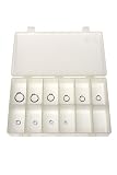 Stainless Steel 15-7 Ext Retaining Ring Assortment 10 Each REX-04 through REX-16 100 Pieces (Pack of 1)