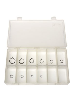 Stainless Steel 15-7 Ext Retaining Ring Assortment 10 Each REX-04 through REX-16 100 Pieces