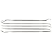 PFERD 5 Piece Riffler File Set, Diamond Grit, Medium, 6" Length