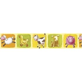 Decofun The Farm Self Adhesive Border, 4 Inch