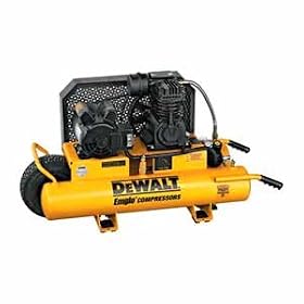 DEWALT D55170 7.5-Amp 1-1/2-Horsepower 8-Gallon Wheeled Oiled Twin Pontoon Compressor