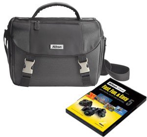 Nikon DSLR Starter Kit with Nikon School Fast, Fun, & Easy DVD Set and DSLR Case