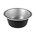 KitchenDance Disposable Aluminum Mini Baking Cups/Dessert Cups- 1-1/2 oz Capacity- Pack of 100 (Without Lids, Black)