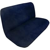 Synthetic Sheep Skin Bench / Rear Seat Cover - Navy