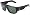 Shiny Black Frame/Grey/Green Lens