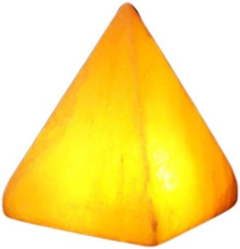 USB Powered LED Mini Himalayan Natural Pyramid Crystal Salt Lamp Non Color Changing