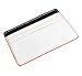 J. Fold Flat Carrier White w/ Black Pebbled Top Pocket/ Red Edge Trim