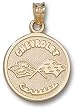 Chevy Corvette C1 Logo Round 5/8" Charm/Pendant -14K/10K, Stainless Steel or Gold Plated