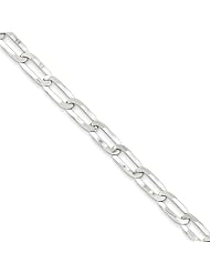 .925 Sterling Silver 5.75mm Fancy Link Chain