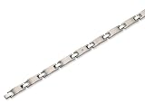 Stainless Steel Diamond Accent Bracelet - 8.5 inches