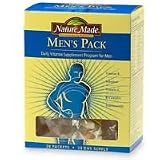  : Nature Made Mens Pack, Daily Vitamins Supplement, #01025, 30 Pack