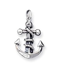 Sterling Silver Antiqued Mariners Cross Pendant