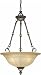 Portfolio 3-light Falmouth Copper Bronze Inverted Bowl Pendant