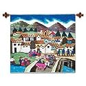 Wool tapestry, 'Cajamarca Carnival'