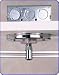Hafele 1-Circuit, 1 Post Monorail Nickel Matt Canopy, 4 inch dia. 2 inch lead