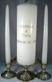 Unity Candle - Your Special Day Set with Matching Taper Candles