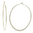 Gold Filled Cross Peen Circle Hoop Earrings