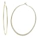 Gold Filled Cross Peen Circle Hoop Earrings
