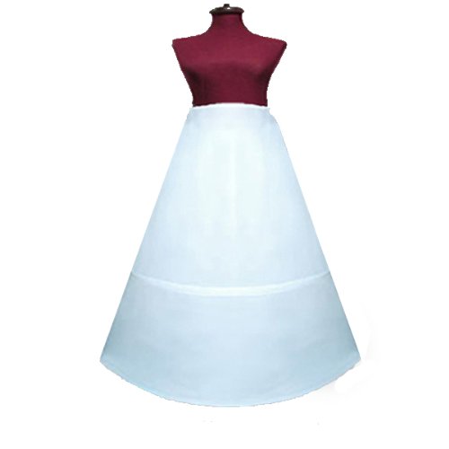 SACAS 2 Hoop bone skirt Petticoat slip for Size from S ~ XL waist from 22" to 46"