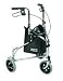 Drive Medical Winnie Deluxe 3-Wheel Steel Rollator - Silver