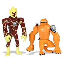 Ben 10 Alien Creation Chamber Figure Set- Heatblast & Wildmutt