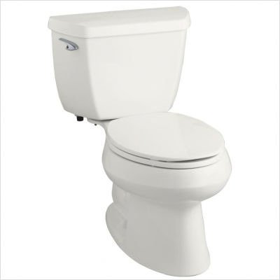 Kohler K-3574-RA-0 Wellworth elongated toilet with Class Five flushing technology and left-hand trip