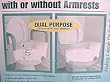 Hi-riser Locking Toilet Seat with or Without Armsets