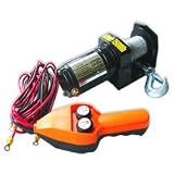 ATV Electric Cable Winch with Handheld Remote Control - 1500 LB Capacity