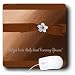 Beverly Turner Wedding Attendant and Bridal Party Design - Unity Sand Ceremony Sponsor, Autumn Ribbon with Flower on Peach - Mouse Pads