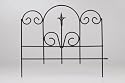 Panacea 89382 Garden Edge with Finial, Black