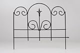Panacea 89382 Garden Edge with Finial, Black