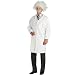 Einstein Costume - White Wig and White Laboratory Coat