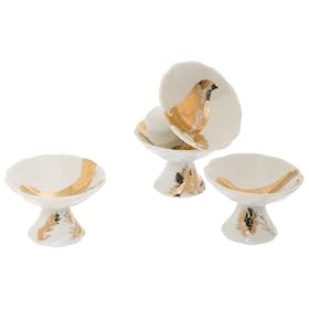 Rosanna Four Calling Birds Footed Dishes, Set of 4 by Rosanna
